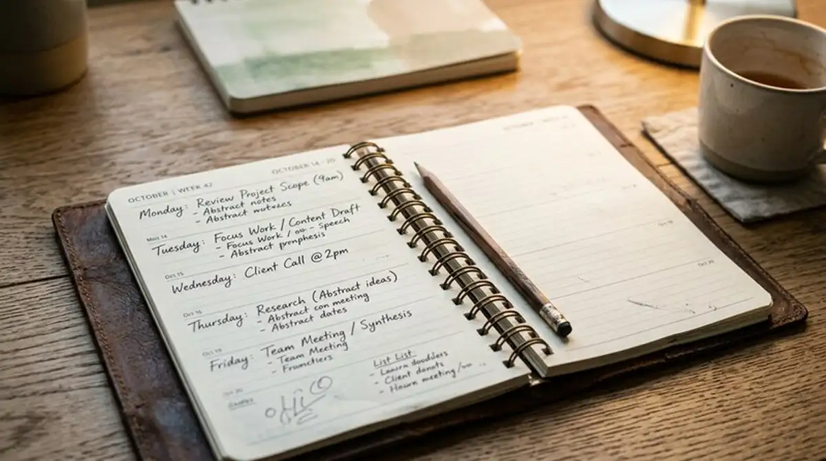 Kalender mit markierten Wochenaktionen und Aktions-Codes