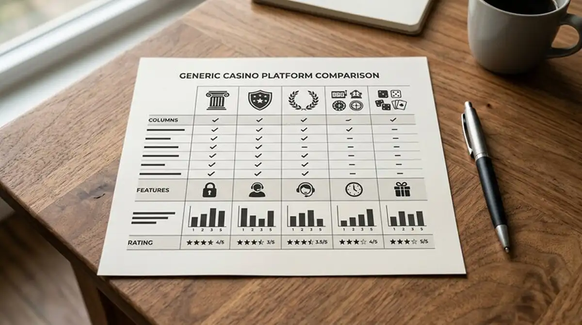 Vergleichstabelle für Online-Casinos mit Bonus Crab und Prämien