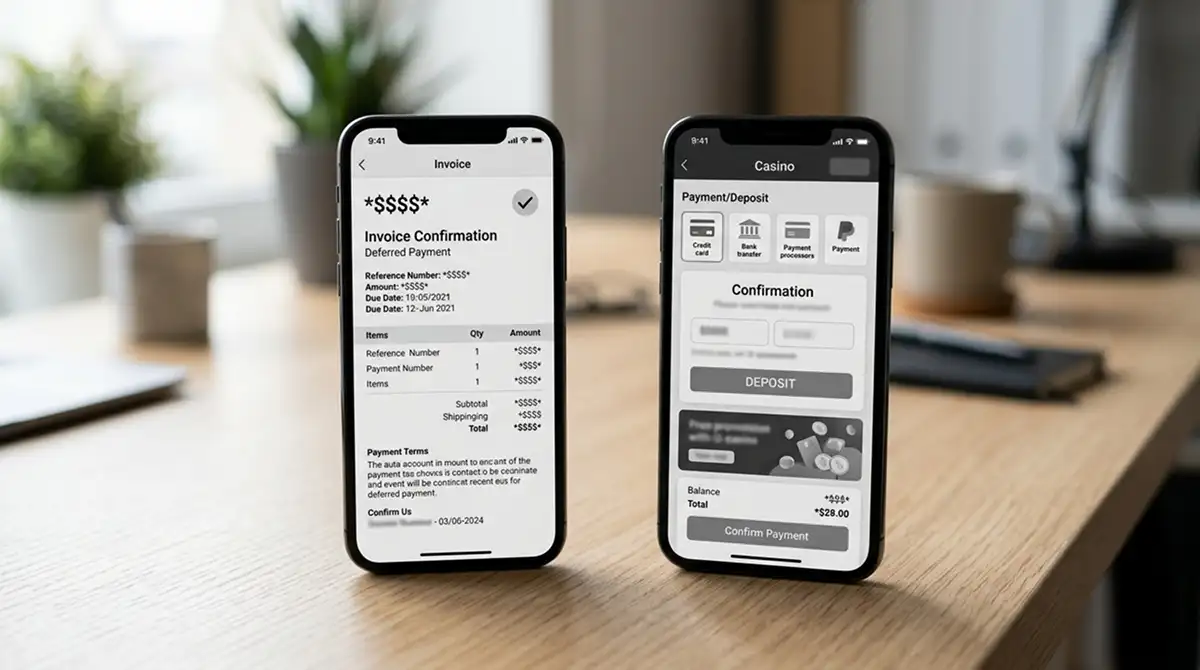Klarna-Rechnung und Casinozahlung