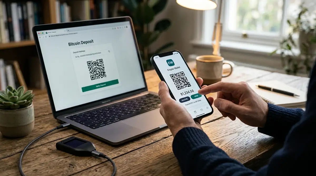 Einrichtung einer Krypto-Wallet für die erste Einzahlung im Casino