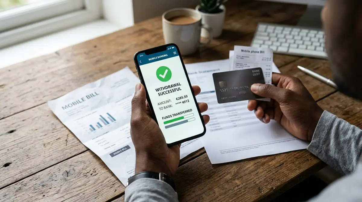 Auszahlung und Cashout