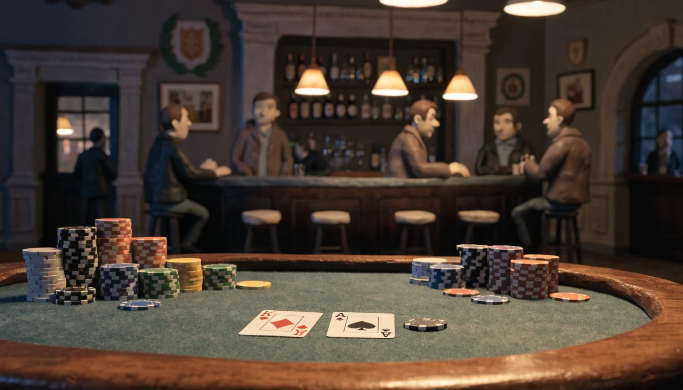Elegantes Live-Blackjack-Casino in Deutschland mit beleuchtetem Spieltisch