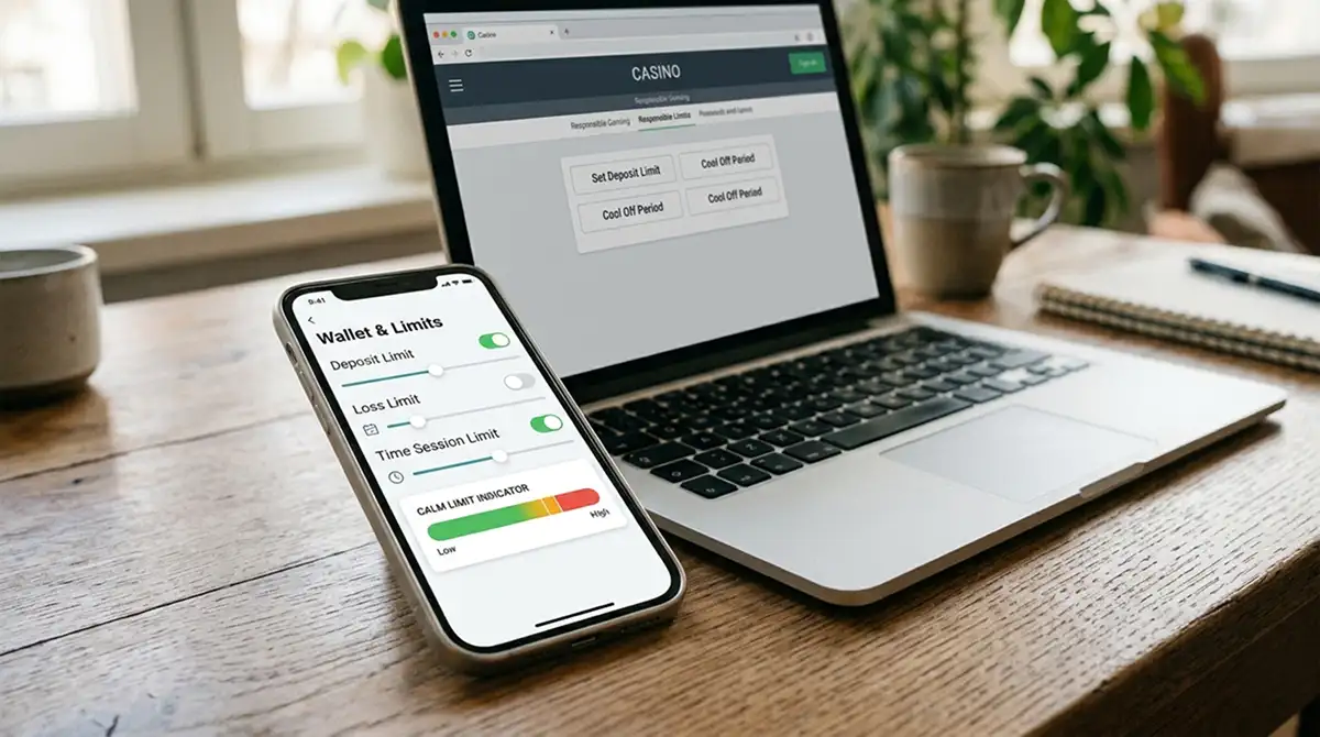 Mobiles Casino mit Wallet-Auswahl und verantwortungsvollem Einzahlungslimit