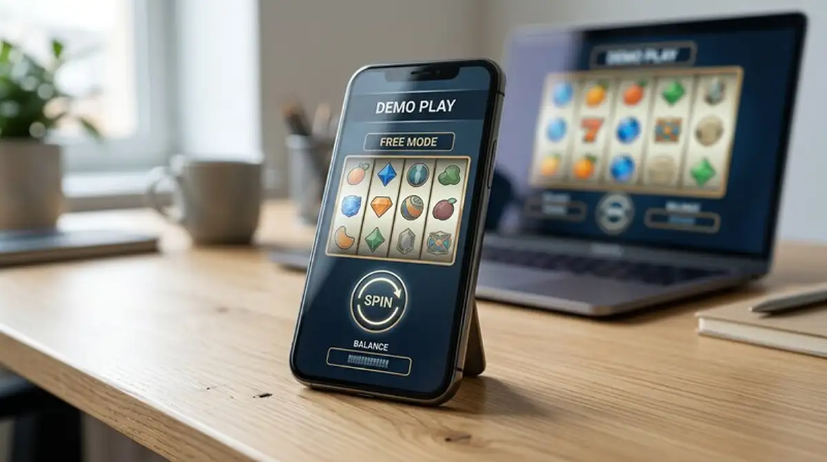 Smartphone mit neutralem Demomodus für Spielautomaten