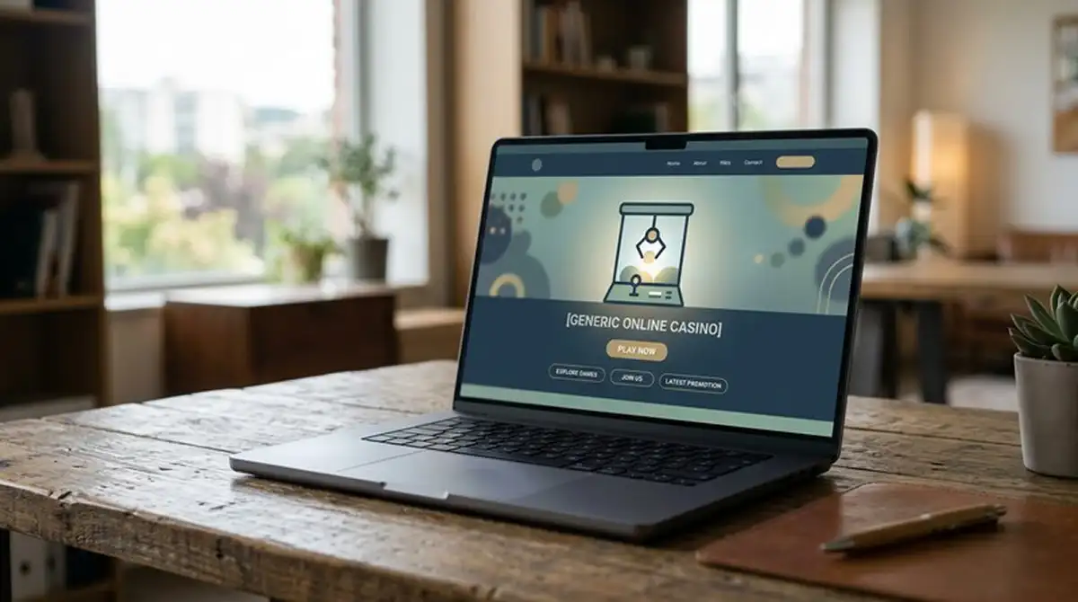 Neues Online-Casino mit Bonus-Crab-Angebot auf einem Laptop