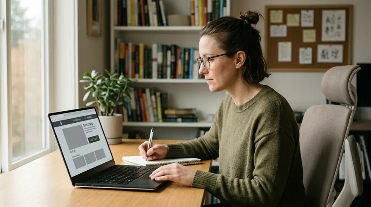 Laptop mit neutraler Spielelobby und markiertem Veröffentlichungsdatum