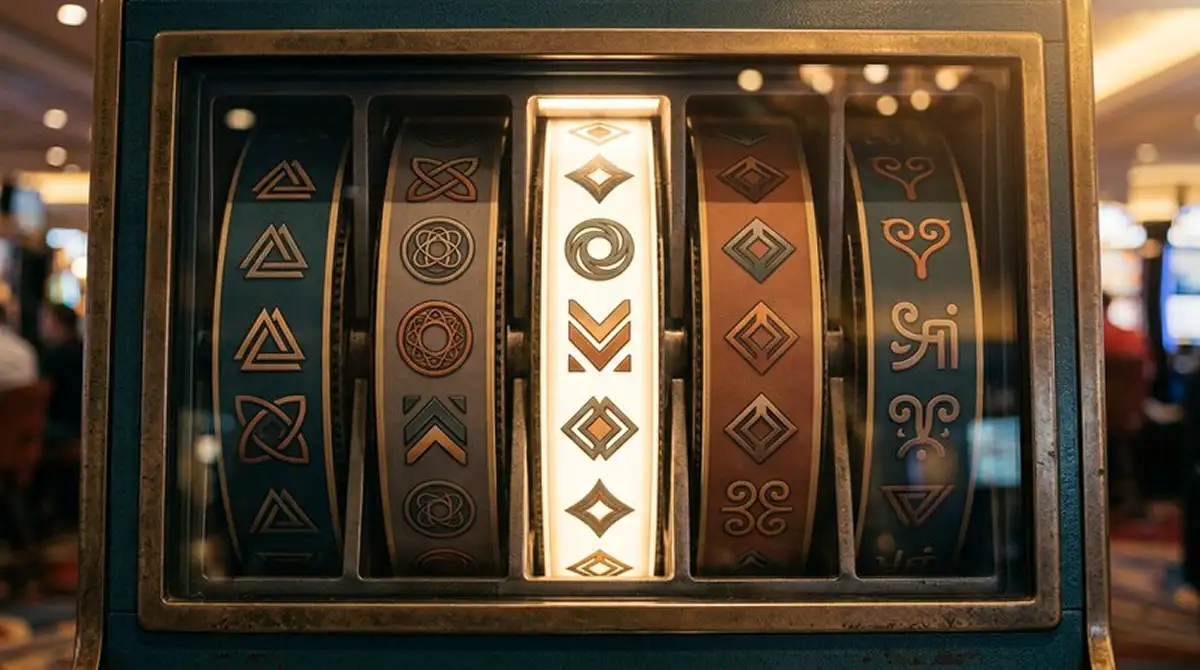 Walzen eines Spielautomaten mit expandierendem Wild-Symbol in der Bonusrunde
