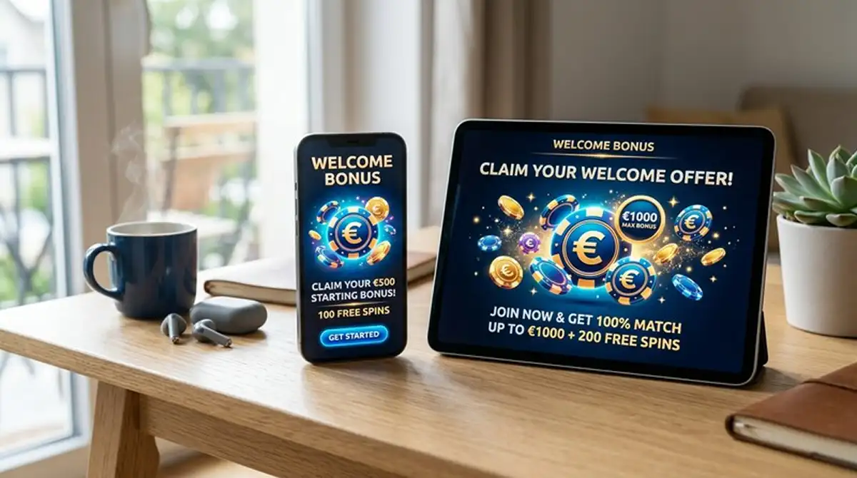 Smartphone und Tablet mit Bonus-Aktivierungs-Screen