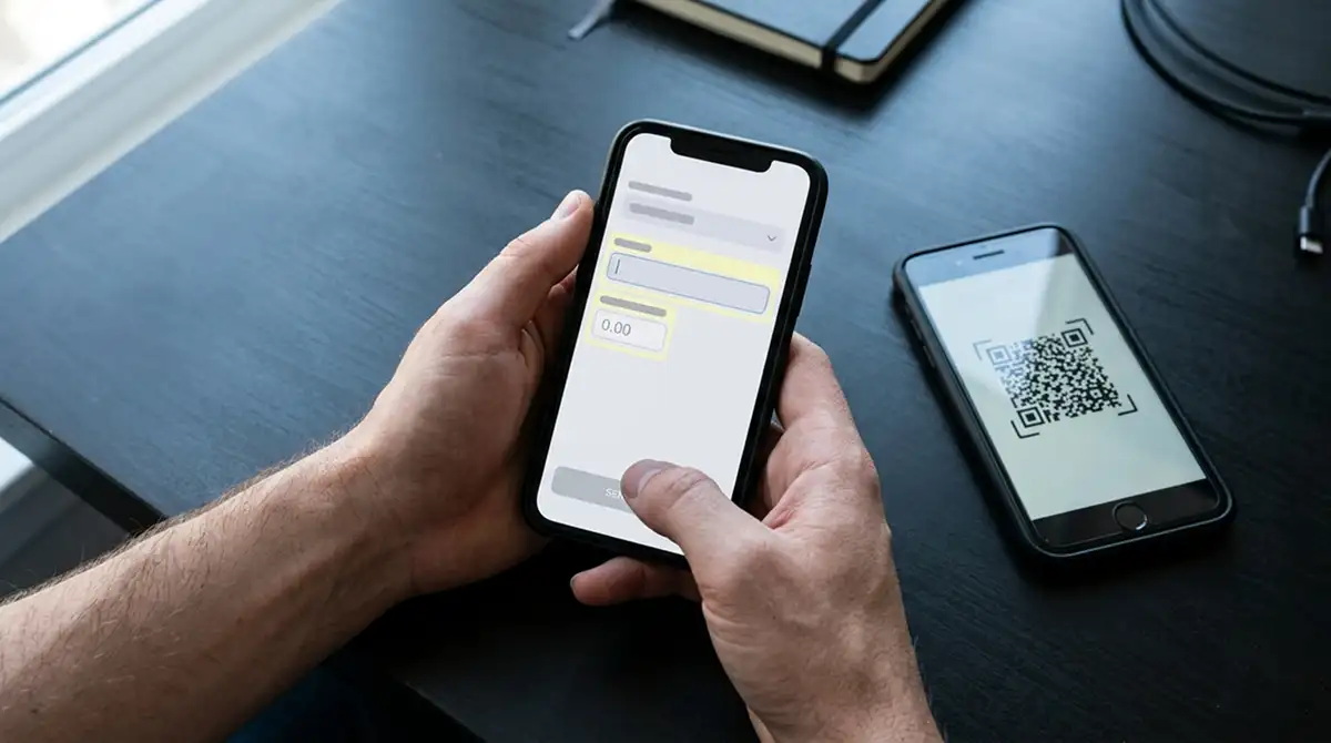 Wallet-Anwendung mit Empfängeradresse und Destination Tag